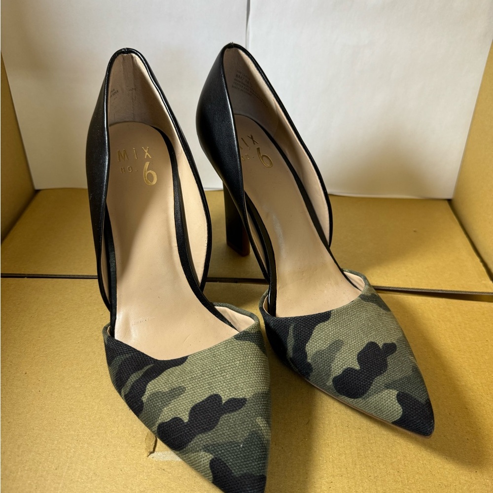 Camo high heels